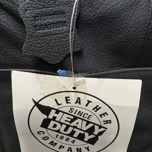 Heavy Duty Black Leather Bag,motorcycle Cargo